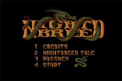 Nightbreed: The Action Game - Screenshot - Game Select Image