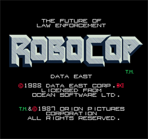 RoboCop - Screenshot - Game Title Image