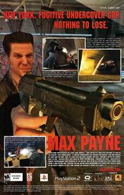 Max Payne - Advertisement Flyer - Front Image