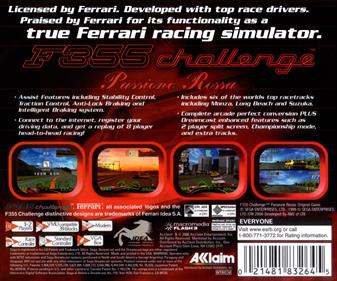 F355 Challenge: Passione Rossa - Box - Back Image