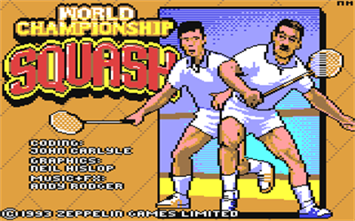 World Championship Squash - Screenshot - Game Title Image