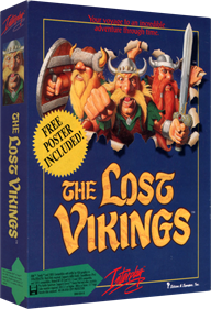 The Lost Vikings - Box - 3D Image