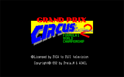 Grand Prix Circus 2 - Screenshot - Game Title Image