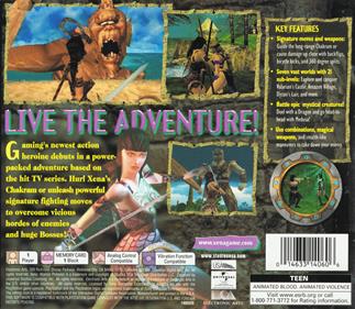 Xena: Warrior Princess - Box - Back Image