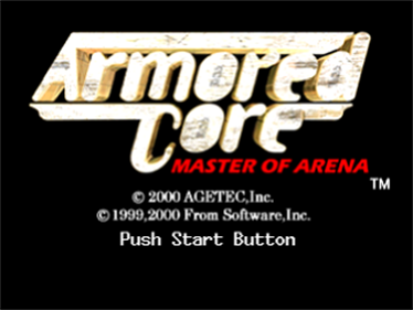 Armored Core: Master of Arena - Screenshot - Game Title Image
