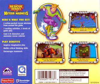 Rescue Heroes: Meteor Madness - Box - Back Image