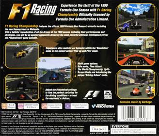 F1 Racing Championship - Box - Back Image