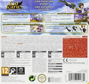 Kid Icarus: Uprising - Box - Back Image