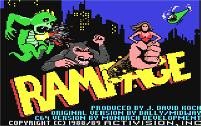 Rampage (North American Version) - Screenshot - Game Title Image