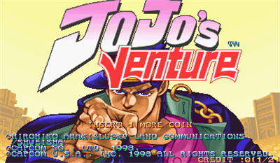 JoJo's Venture - Screenshot - Game Title Image