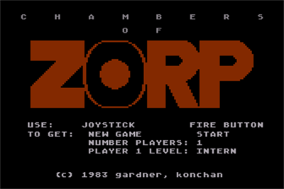 Chambers of Zorp - Screenshot - Game Title Image