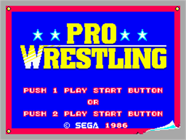 Pro Wrestling - Screenshot - Game Title Image
