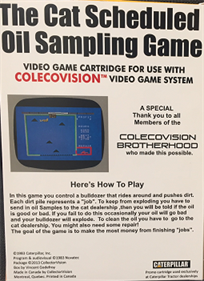 The Cat S.O.S. Game - Box - Back Image
