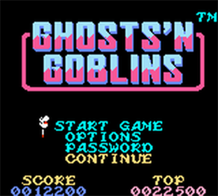 Ghosts 'n Goblins - Screenshot - Game Title Image