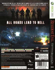 Resident Evil: Operation Raccoon City - Box - Back Image