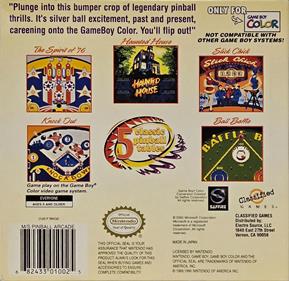 Microsoft Pinball Arcade - Box - Back Image