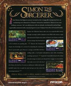 Simon the Sorcerer - Box - Back Image