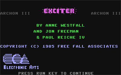 Archon III: Exciter - Screenshot - Game Title Image