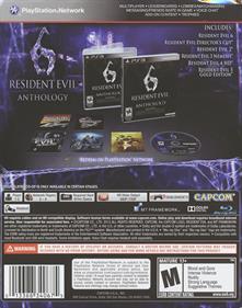 Resident Evil 6 Anthology - Box - Back Image