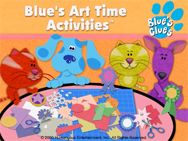 Blue's Art Time Activities - Screenshot - Game Title Image