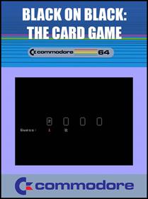 Black on Black: The Card Game - Fanart - Box - Front Image