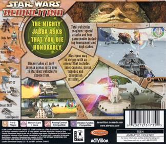 Star Wars: Demolition - Box - Back Image