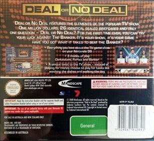 Deal or No Deal: The Official Nintendo DS Game - Box - Back Image