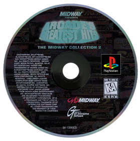 Arcade's Greatest Hits: The Midway Collection 2 - Disc Image