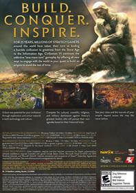 Sid Meier's Civilization VI - Fanart - Box - Back Image