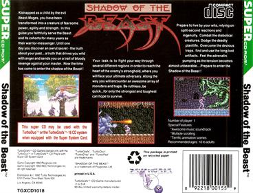 Shadow of the Beast - Box - Back Image