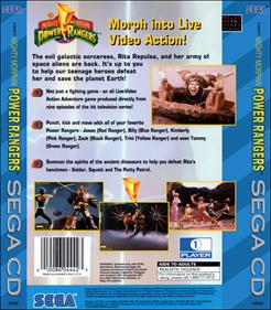 Mighty Morphin Power Rangers - Box - Back - Reconstructed Image