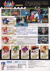 Sonic Championship - Advertisement Flyer - Back Image
