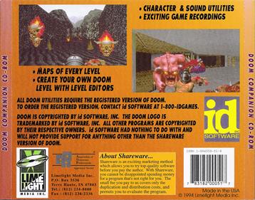 DOOM Companion CD-ROM - Box - Back Image