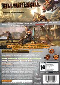 Bulletstorm: Epic Edition - Box - Back Image