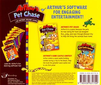 Arthur's Pet Chase - Box - Back Image