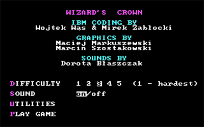 Wizard's Crown - Screenshot - Game Title Image