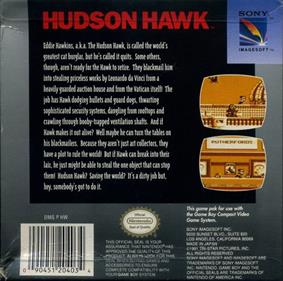 Hudson Hawk - Box - Back Image