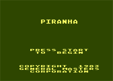 Piranha - Screenshot - Game Title Image