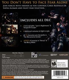 Resident Evil 5 - Box - Back Image