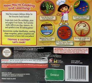 Dora the Explorer: Dora's Cooking Club - Box - Back Image