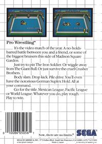 Pro Wrestling - Box - Back Image