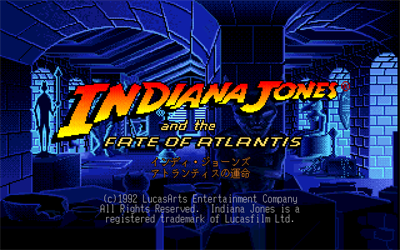 Indiana Jones and the Fate of Atlantis - Screenshot - Game Title Image