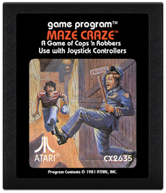 Maze Craze: A Game of Cops 'n Robbers - Fanart - Cart - Front