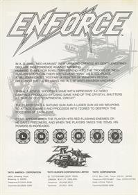 Enforce - Advertisement Flyer - Back Image