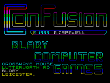 Confusion - Screenshot - Game Title Image