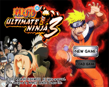 Naruto: Ultimate Ninja 3 - Screenshot - Game Title Image