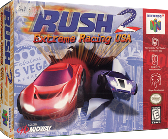 Rush 2: Extreme Racing USA - Box - 3D Image