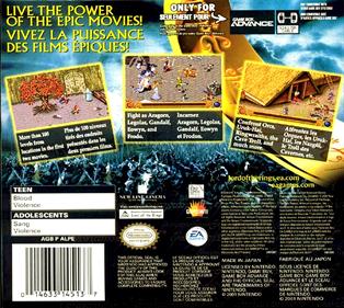 The Lord of the Rings: The Two Towers - Box - Back Image