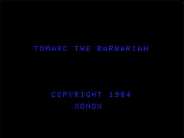 Tomarc the Barbarian - Screenshot - Game Title Image