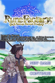 Rune Factory: A Fantasy Harvest Moon - Screenshot - Game Title Image